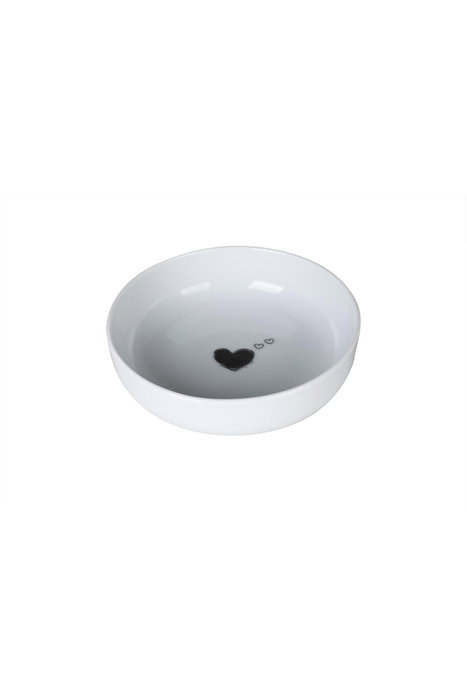 Hermia Juego de 2 Cuencos de Porcelana Blanco y Negro 15 cm Hermia Juego de 2 Cuencos de Porcelana Blanco y Negro 15 cm